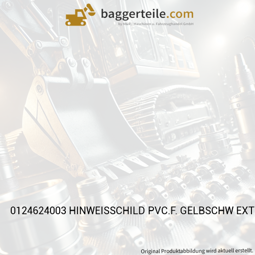 0124624003 HINWEISSCHILD PVC.F. GELBSCHW EXTEND OUTRIGGER