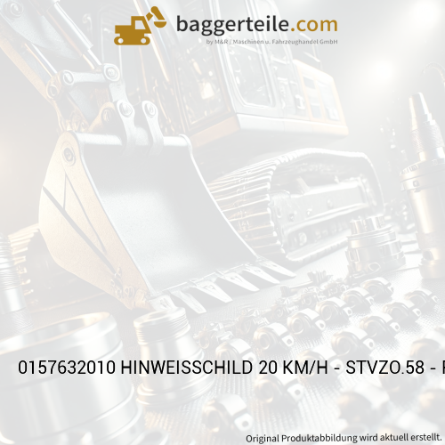 0157632010 HINWEISSCHILD 20 KM/H - STVZO.58 - PVC-GW-SS - D20