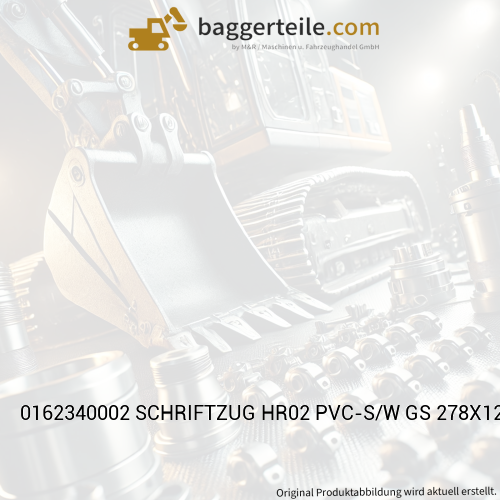 0162340002 SCHRIFTZUG HR02 PVC-S/W GS 278X120