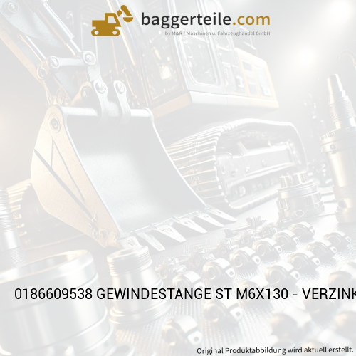 0186609538 GEWINDESTANGE ST M6X130 - VERZINKT