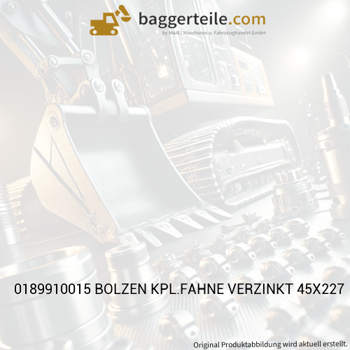0189910015 BOLZEN KPL.FAHNE VERZINKT 45X227