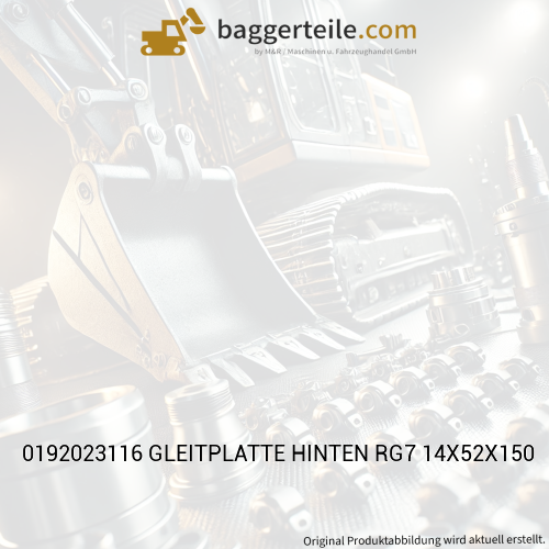0192023116 GLEITPLATTE HINTEN RG7 14X52X150