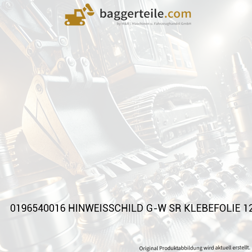 0196540016 HINWEISSCHILD G-W SR KLEBEFOLIE 120X40