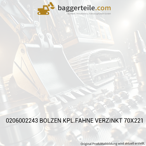 0206002243 BOLZEN KPL.FAHNE VERZINKT 70X221