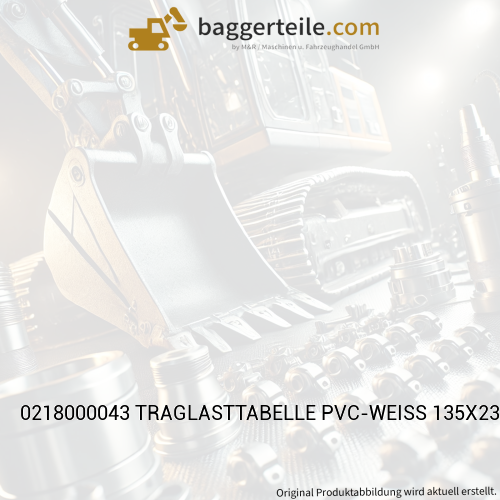 0218000043 TRAGLASTTABELLE PVC-WEISS 135X235