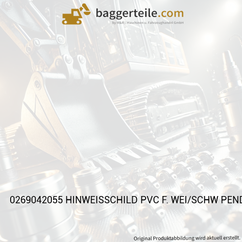 0269042055 HINWEISSCHILD PVC F. WEI/SCHW PENDELUNG ZU-AUF