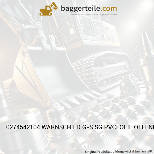 0274542104 WARNSCHILD G-S SG PVCFOLIE OEFFNEN NUR BEI-