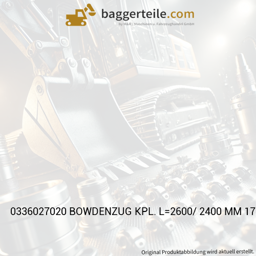 0336027020 BOWDENZUG KPL. L=2600/ 2400 MM 1706/18