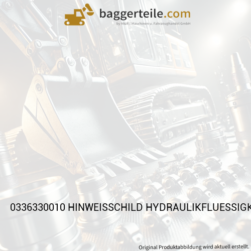 0336330010 HINWEISSCHILD HYDRAULIKFLUESSIGKEIT - PVC-GW-SG -