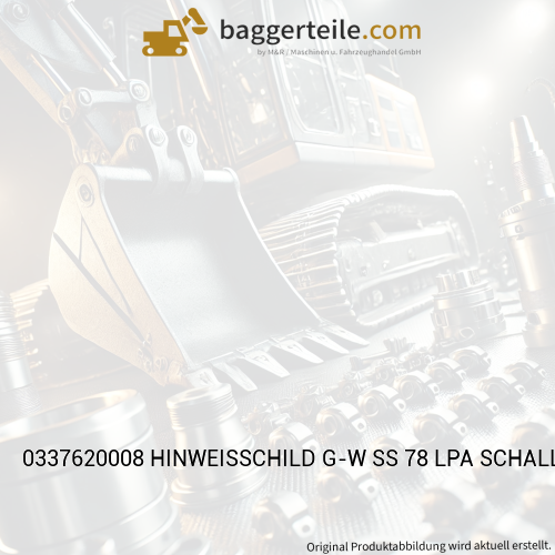 0337620008 HINWEISSCHILD G-W SS 78 LPA SCHALLDRUCKPEGEL