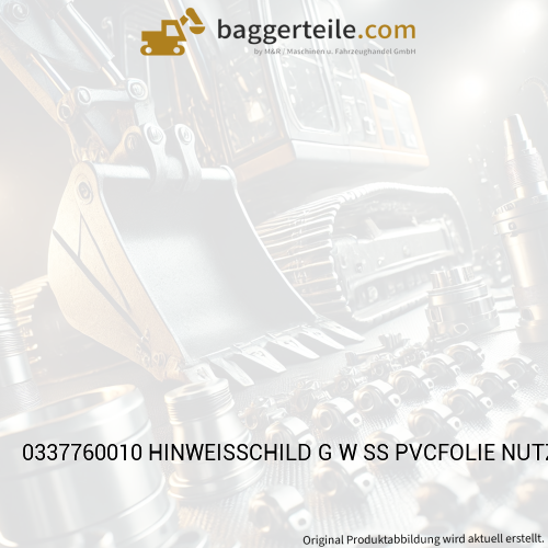 0337760010 HINWEISSCHILD G W SS PVCFOLIE NUTZLASTDIAGRAMM