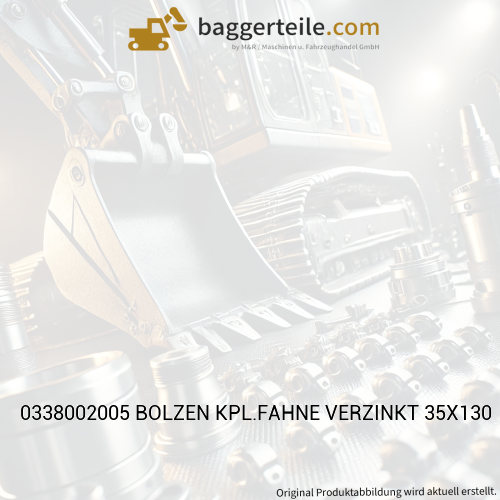 0338002005 BOLZEN KPL.FAHNE VERZINKT 35X130