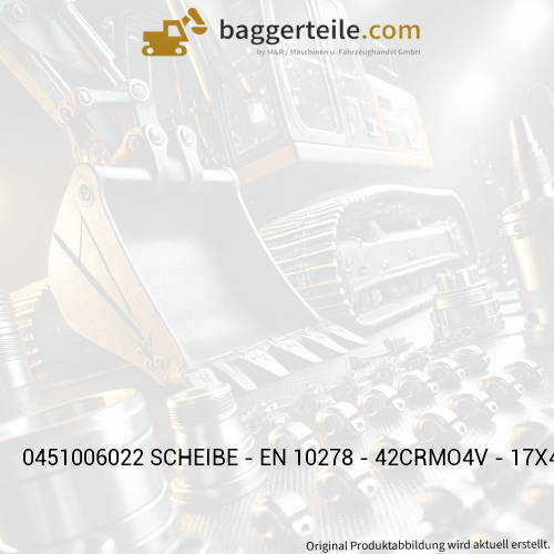 0451006022 SCHEIBE - EN 10278 - 42CRMO4V - 17X40X8 - VERZINKT