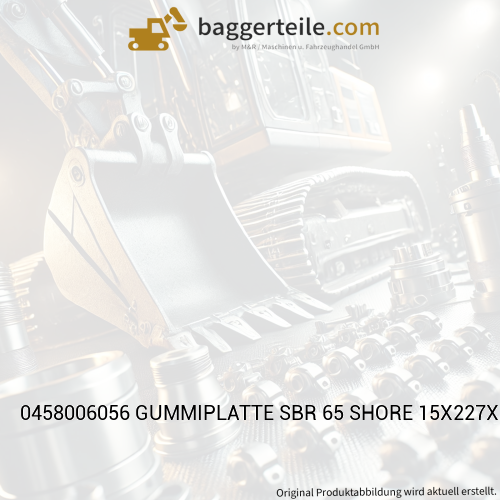 0458006056 GUMMIPLATTE SBR 65 SHORE 15X227X320