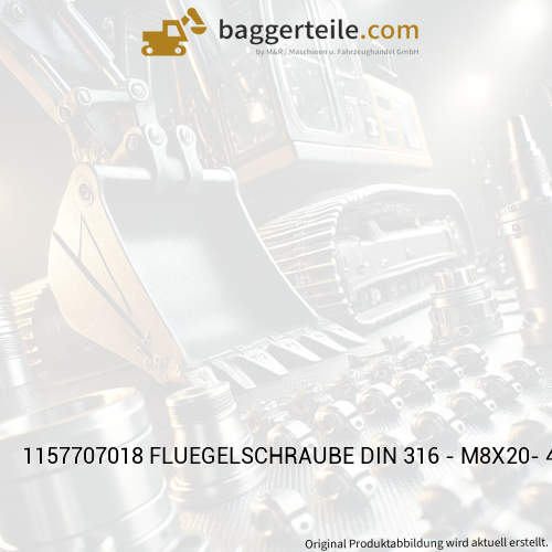 1157707018 FLUEGELSCHRAUBE DIN 316 - M8X20- 4.6 - VZD