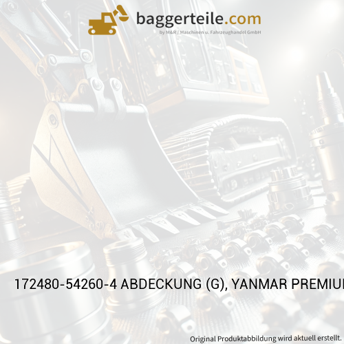 172480-54260-4 ABDECKUNG (G), YANMAR PREMIUM ROT