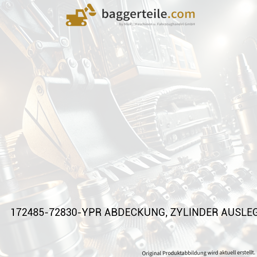 172485-72830-YPR ABDECKUNG, ZYLINDER AUSLEGER, YANMAR PREMIUM ROT
