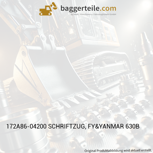 172A86-04200 SCHRIFTZUG, FY&YANMAR 630B
