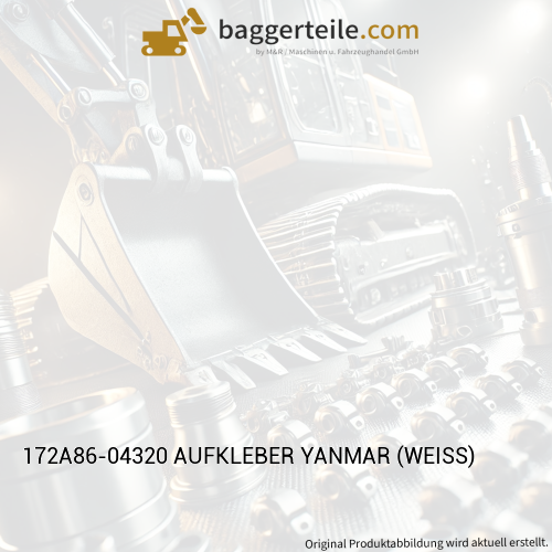 172A86-04320 AUFKLEBER YANMAR (WEISS)