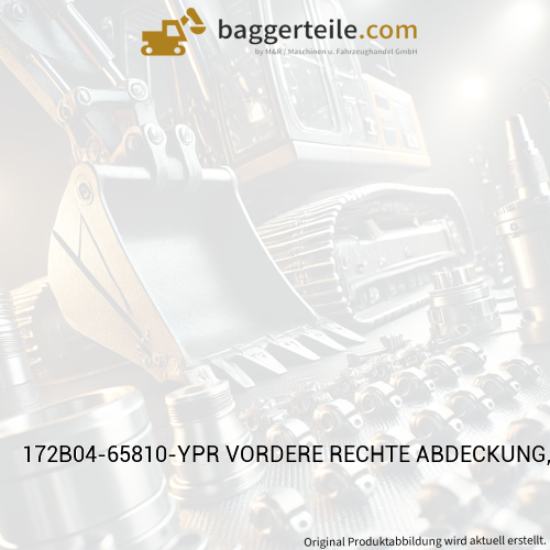172B04-65810-YPR VORDERE RECHTE ABDECKUNG, YANMAR PREMIUM ROT