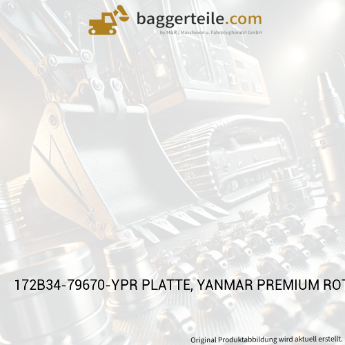 172B34-79670-YPR PLATTE, YANMAR PREMIUM ROT