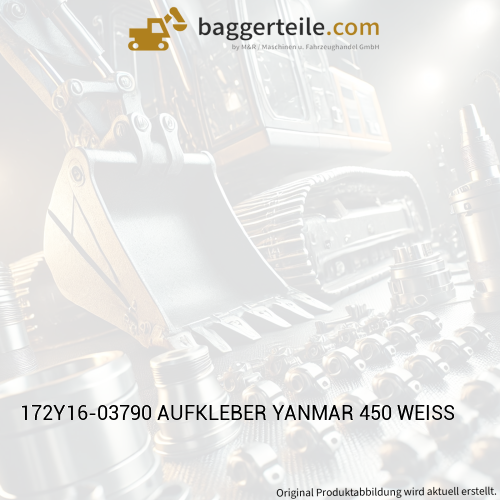172Y16-03790 AUFKLEBER YANMAR 450 WEISS