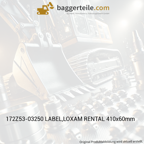172Z53-03250 LABEL,LOXAM RENTAL 410x60mm