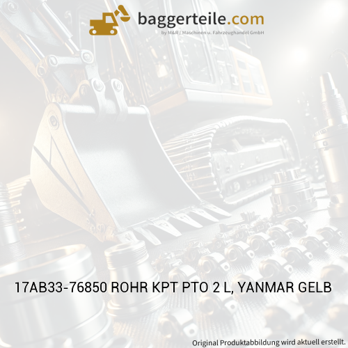 17AB33-76850 ROHR KPT PTO 2 L, YANMAR GELB