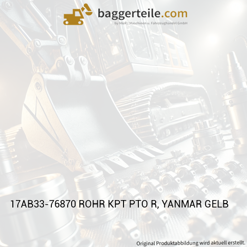 17AB33-76870 ROHR KPT PTO R, YANMAR GELB