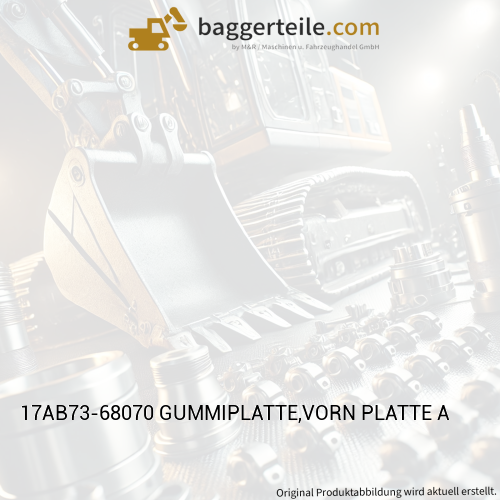17AB73-68070 GUMMIPLATTE,VORN PLATTE A