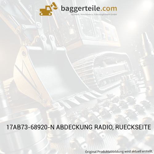 17AB73-68920-N ABDECKUNG RADIO, RUECKSEITE