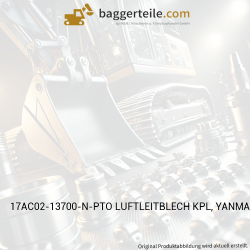 17AC02-13700-N-PTO LUFTLEITBLECH KPL, YANMAR NAVY GRAU
