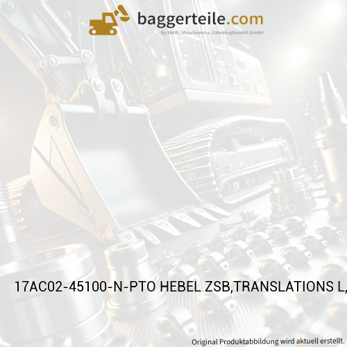 17AC02-45100-N-PTO HEBEL ZSB,TRANSLATIONS L, YANMAR GRAU NAVY