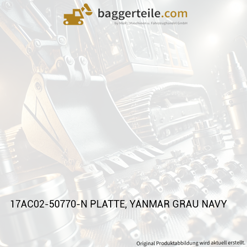 17AC02-50770-N PLATTE, YANMAR GRAU NAVY
