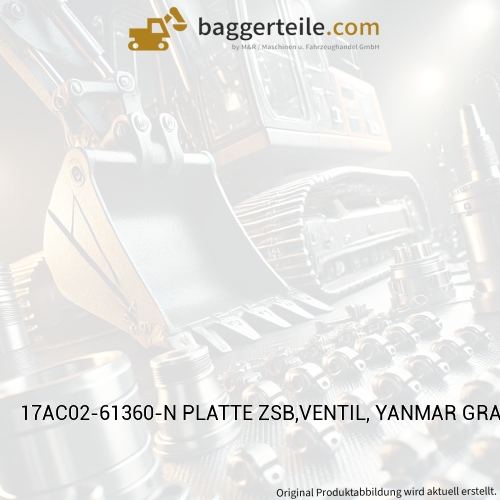 17AC02-61360-N PLATTE ZSB,VENTIL, YANMAR GRAU NAVY