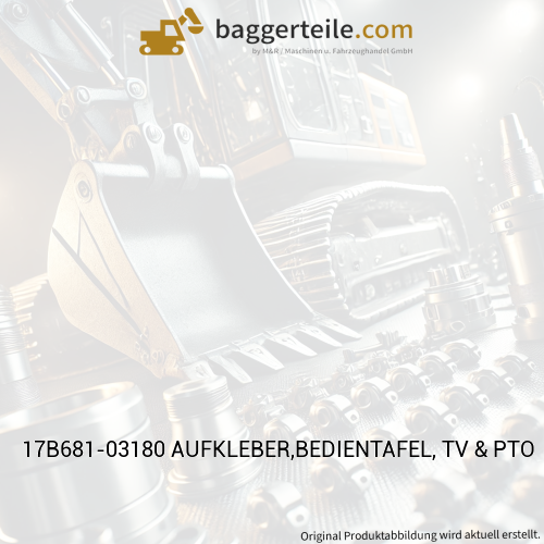 17B681-03180 AUFKLEBER,BEDIENTAFEL, TV & PTO