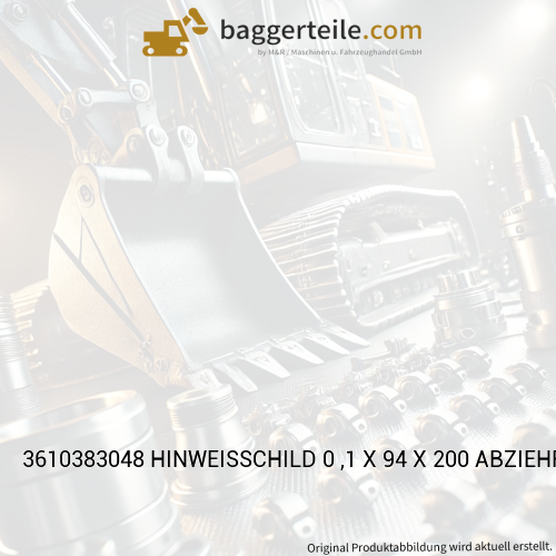 3610383048 HINWEISSCHILD 0 ,1 X 94 X 200 ABZIEHFOLIE