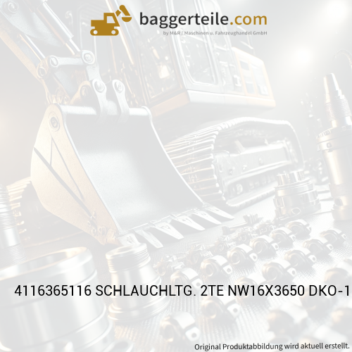 4116365116 SCHLAUCHLTG. 2TE NW16X3650 DKO-18L90G/O.ARMATUR