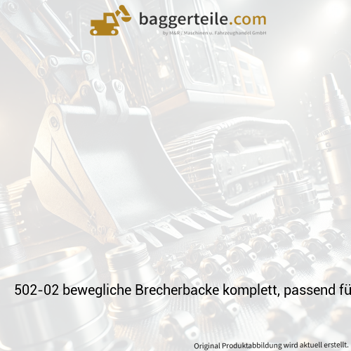 502-02 bewegliche Brecherbacke komplett, passend für Red Rhino 5000ES