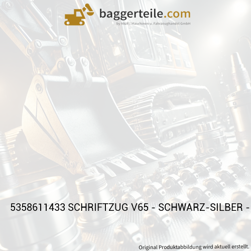 5358611433 SCHRIFTZUG V65 - SCHWARZ-SILBER - PVC - S-125.5X90