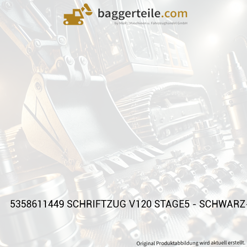 5358611449 SCHRIFTZUG V120 STAGE5 - SCHWARZ-SILBER - PVC - L-