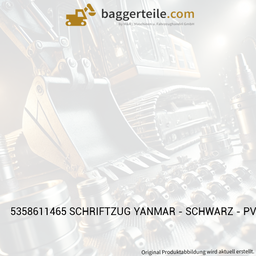 5358611465 SCHRIFTZUG YANMAR - SCHWARZ - PVC - 34X250
