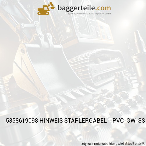 5358619098 HINWEIS STAPLERGABEL - PVC-GW-SS - 90X100