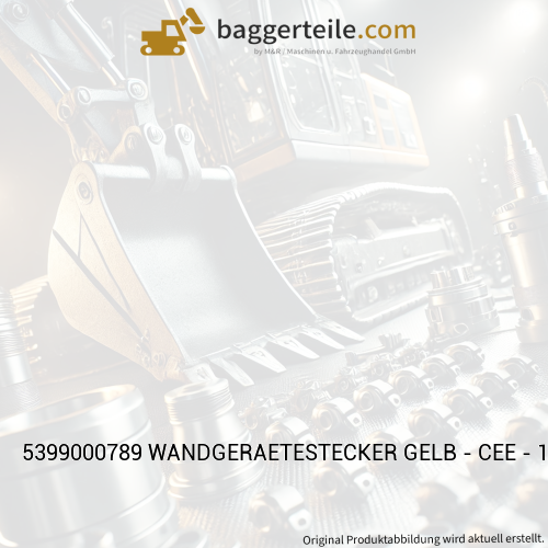 5399000789 WANDGERAETESTECKER GELB - CEE - 16A - 110V