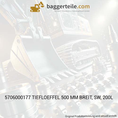 5706000177 TIEFLOEFFEL 500 MM BREIT, SW, 200L