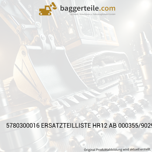 5780300016 ERSATZTEILLISTE HR12 AB 000355/9029