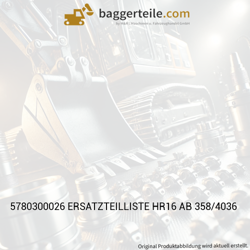 5780300026 ERSATZTEILLISTE HR16 AB 358/4036