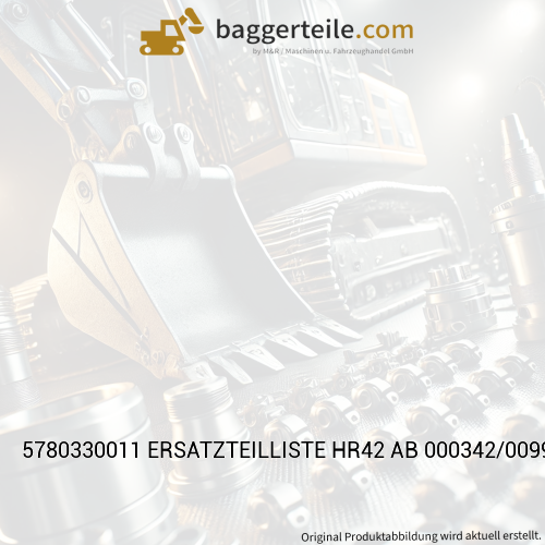 5780330011 ERSATZTEILLISTE HR42 AB 000342/0099