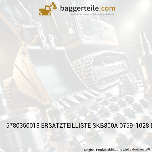5780350013 ERSATZTEILLISTE SKB800A 0759-1028 DE
