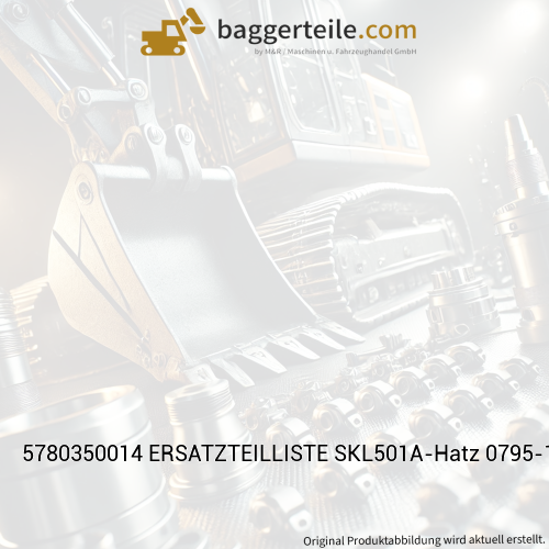 5780350014 ERSATZTEILLISTE SKL501A-Hatz 0795-1816 DE